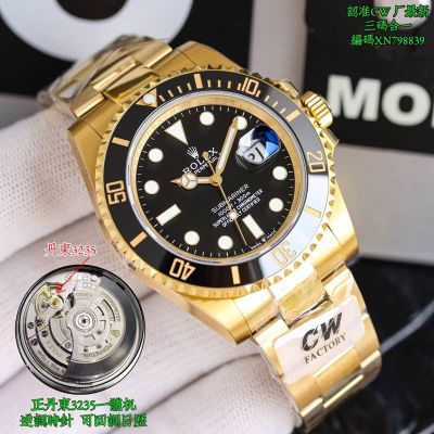 CW Factory ROLEX Submariner Replacement Bezel 3235 Movement 41MM Black Watch